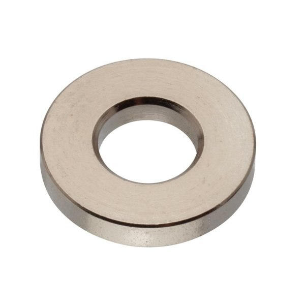 Flat Washer, Fits Bolt Size 5/16 , Case Hardened Steel Nickel Plated Finish