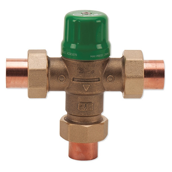 Mixing Valve, Forged Brass, 1 to 14 gpm