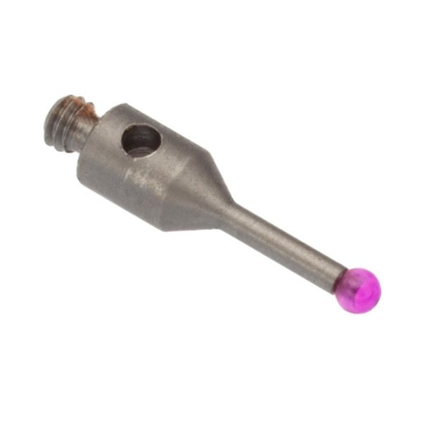 Cmm Tracer Tip, 2mm Ruby, 15mm, M2