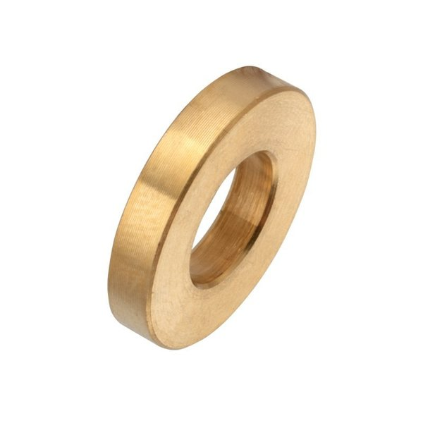 Flat Washer, Fits Bolt Size 5/16 , Brass Plain Finish