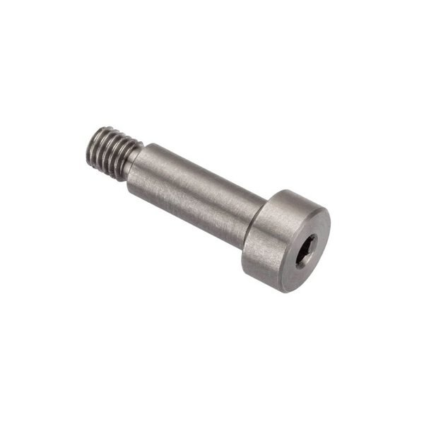 Shoulder Screw, 6g Thr Sz, 6mm Thr Lg, 16 mm Shoulder Lg, Stainless Steel