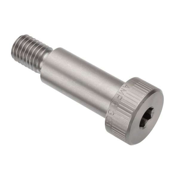 Shoulder Screw, M12x1.75 mm Thr Sz, 18mm Thr Lg, 35 in Shoulder Lg, 18-8 Stainless Steel
