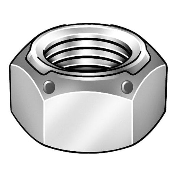 Top Lock Distorted Thread Lock Nut, 5/8