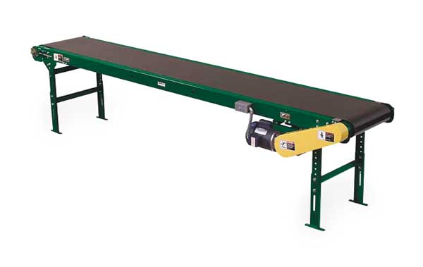 Slider Bed Belt Conveyor, 11 ft L, 22 1/2 in W, 435 lb Load Capacity