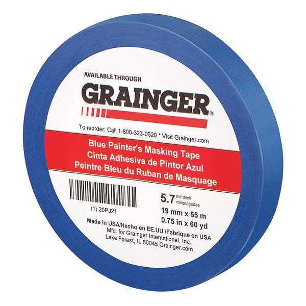 Painters Masking Tape, 60 yd.x3/4 in, Blue