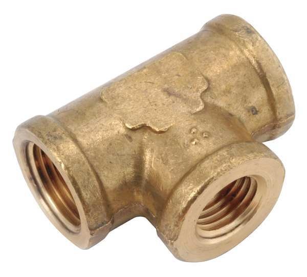 Low Lead Brass Reducing Tee, 3/8