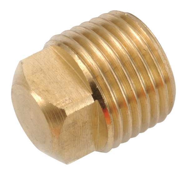 Low Lead Brass Square Head Plug, 3/4