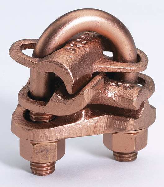 Wire Ground Clamp, 2/0AWG, 2.75In