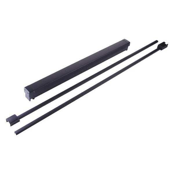 Surface Vertical Rod Glass Door, Bronze