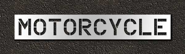 Pavement Stencil, Motorcycle, 12 in