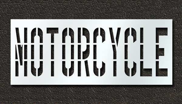 Pavement Stencil, Motorcycle, 36 in