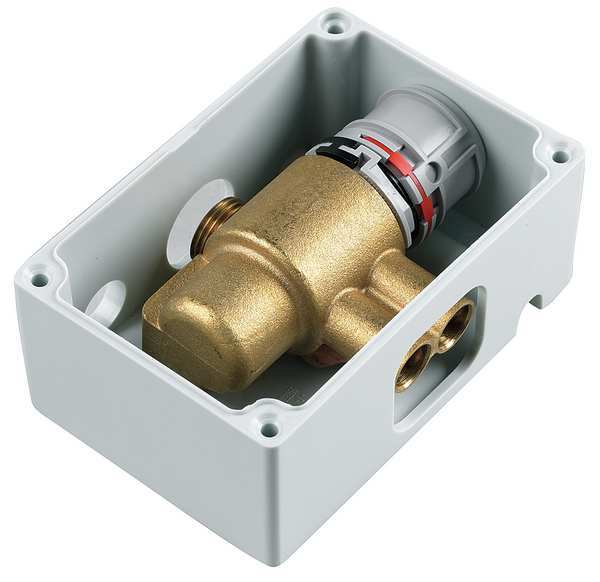 Thermostatic Mixing Valve, Brass, 70 psi