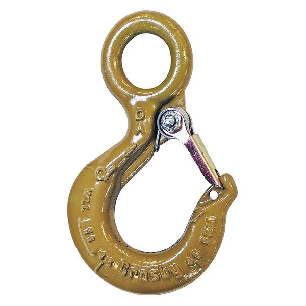 Eye Hook, Alloy Steel, 22,000 lb., Gold