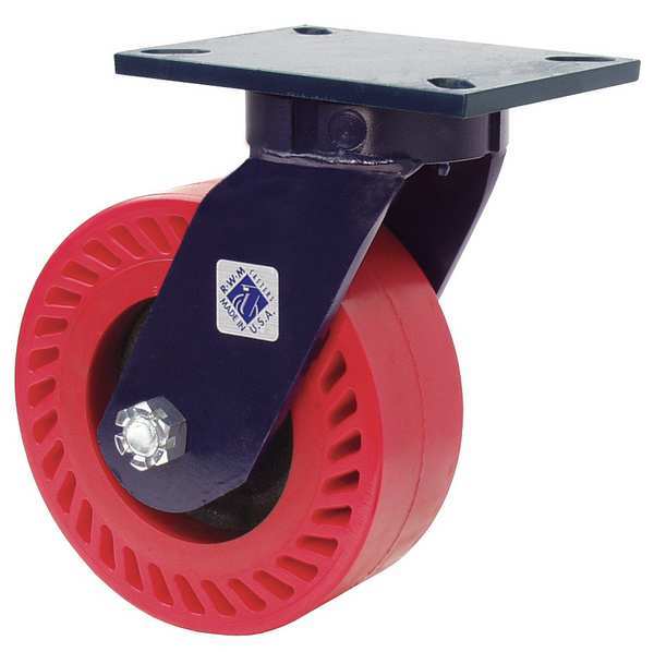 Kingpinless Swivel Plate Caster, 2500 lb.
