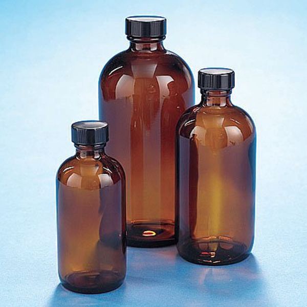 Boston Glass Bottle, Taper-Seal, PK60