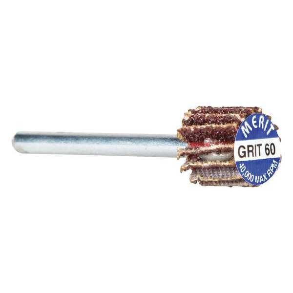 Flap Wheel, 5/8 Dia, 5/8 W, Shk 1/8, 60