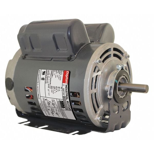Capacitor-Start/Run General Purpose Motor, 2 HP, 115/230V AC Voltage, 56H Frame, 1,725 Nameplate RPM