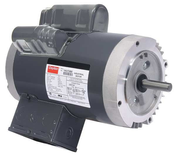 Capacitor-Start/Run General Purpose Motor, 1 1/2 HP, 115/230V AC Voltage, 56C Frame
