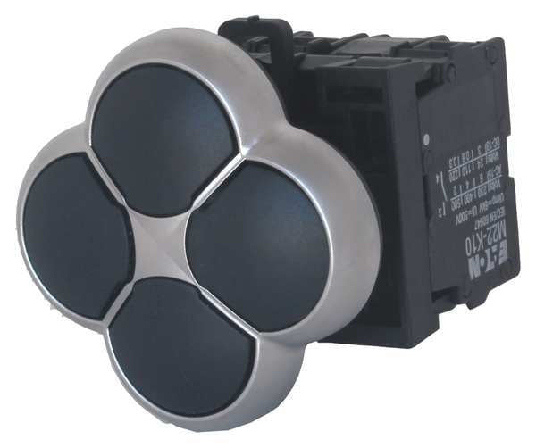 Non-Illuminated Multihead Operator, 22 mm, Oval