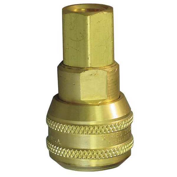 Coupler Body, (F)NPT, 3/8, Brass