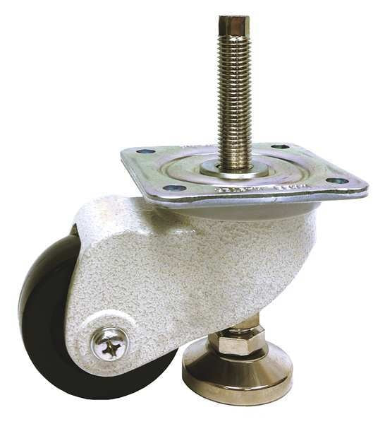 Leveling Caster, Nylon, 2-7/8 in., 1540 lb.