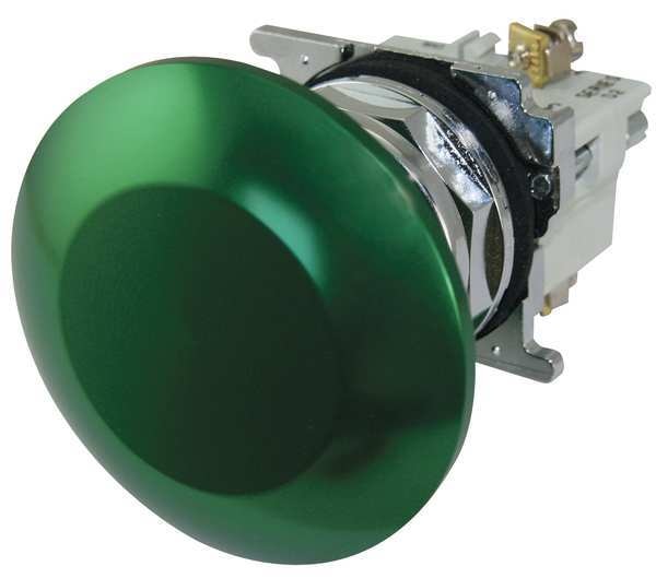 Cutler-Hammer Non-Illuminated Push Button, 30mm, Green