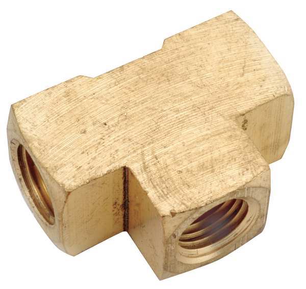 Brass Tee, FNPT, 1/2