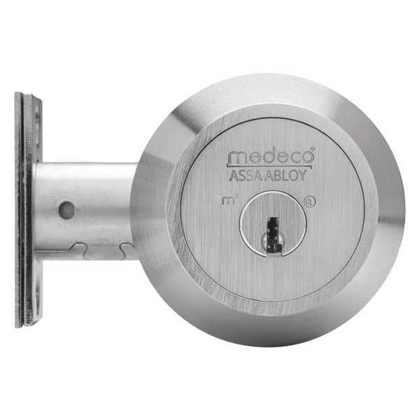 Deadbolt, Double, Brass/SS, 5 Pins, 2 Keys