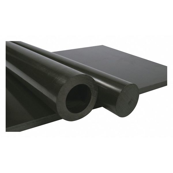 Black UHMW-PE Rod Stock 5 ft. L, 3-1/4