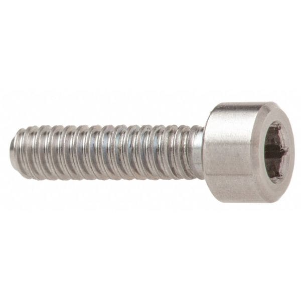 #10-32 Socket Head Cap Screw, Plain Stainless Steel, 1 in Length