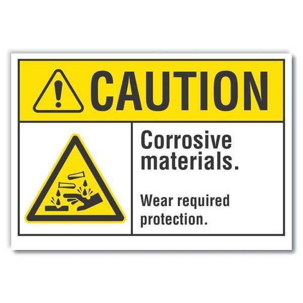 Sign, SelfAdhesive Vinyl, 3-1/2 in. H