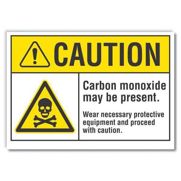 Sign, Self-Adhesive Vinyl, 3-1/2 in. H