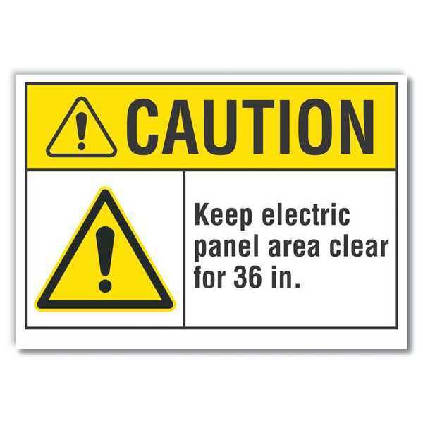 Sign, Self-Adhesive Vinyl, 3-1/2 in. H, LCU3-0041-RD_5x3.5