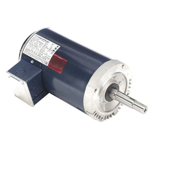 Close-Coupled Pump Motor, 2 HP, 230/460V