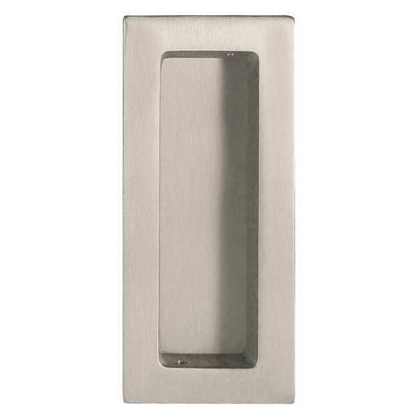 Flush Pull, Solid Brass, Gray