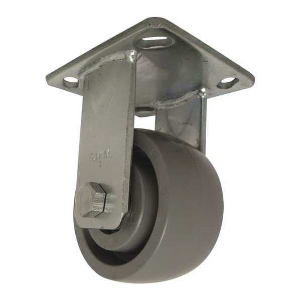 Rigid Plate Caster, Nylon, 4