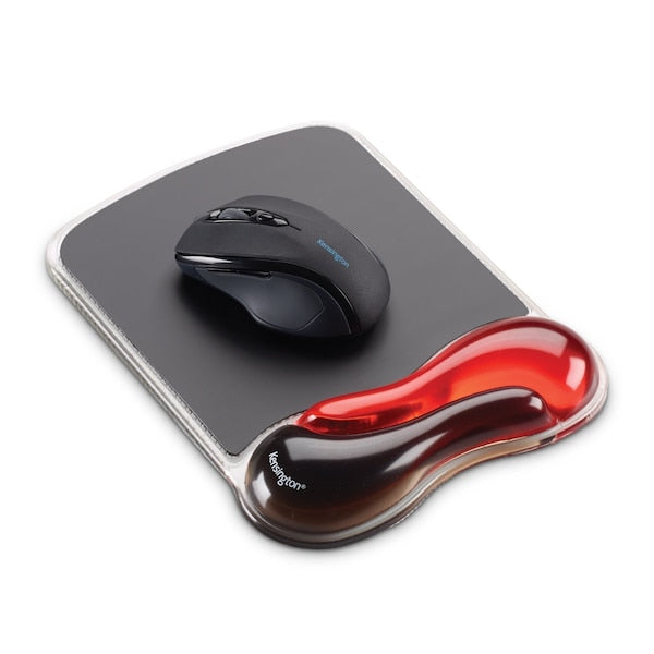 Mouse Pad Wrist Rest, Red, Duo Gel