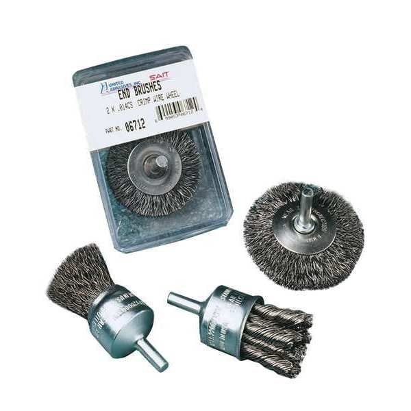 SAIT 06701 Knot End Brushes (Carbon Steel), 1