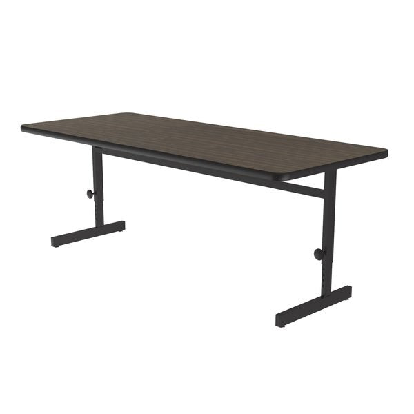 Rectangle Econoline Adjustable Height Computer Desk and Training Table, 30