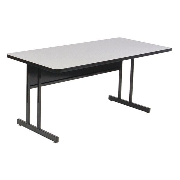 Rectangle Econoline Adjustable Height Computer Desk and Training Table, 24