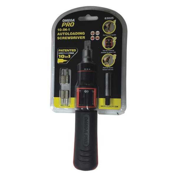 Ratchet Screwdriver, Auto Loading, 10-In-1