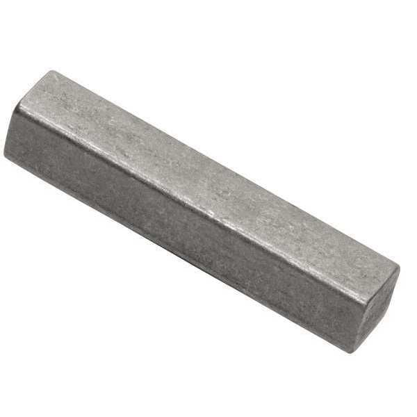 Oversized Machine Key, Square End, Carbon Steel, Plain, 3/4 in L, 3/16 in Sq