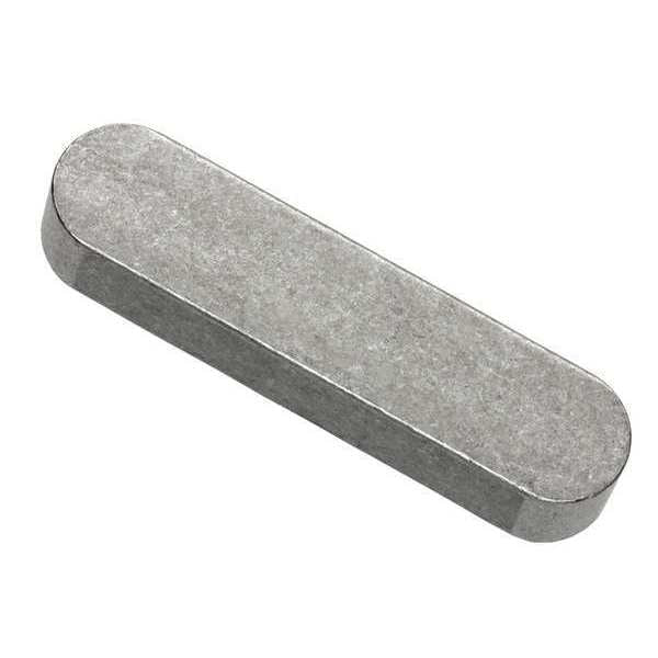 Oversized Machine Key, Round End, Carbon Steel, Plain, 63 mm L, 14 x 9 mm Sq