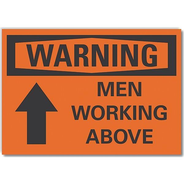 Decal, Warning Men Working, 7 x 5