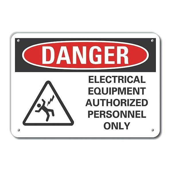 Decal, Danger Electrical, Plastic, 10x7