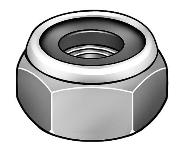 Nylon Insert Lock Nut, 3/8