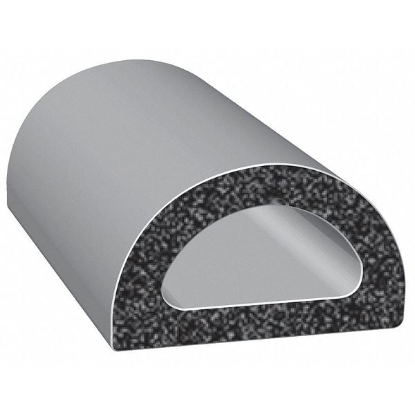 Rubber Seal, D-Shaped, 0.75