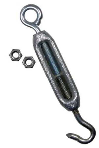 J-Hook Turnbuckle, Carbon Steel, 7-3/4in.L