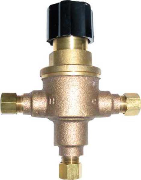 Mixing Valve, Brass, 0.5 to 4.5 gpm