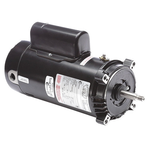Pool Pump Motor, Capacitor-Start/Run, 1, 1/10 HP, 56J Frame, 3,450/1,725 Nameplate RPM